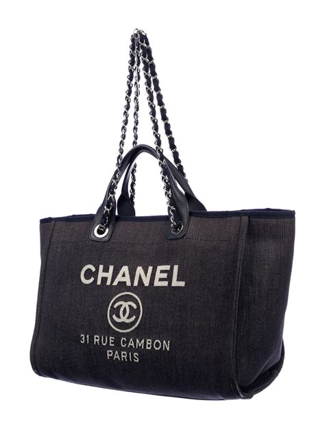 chanel medium deauville tote|chanel deauville tote large size.